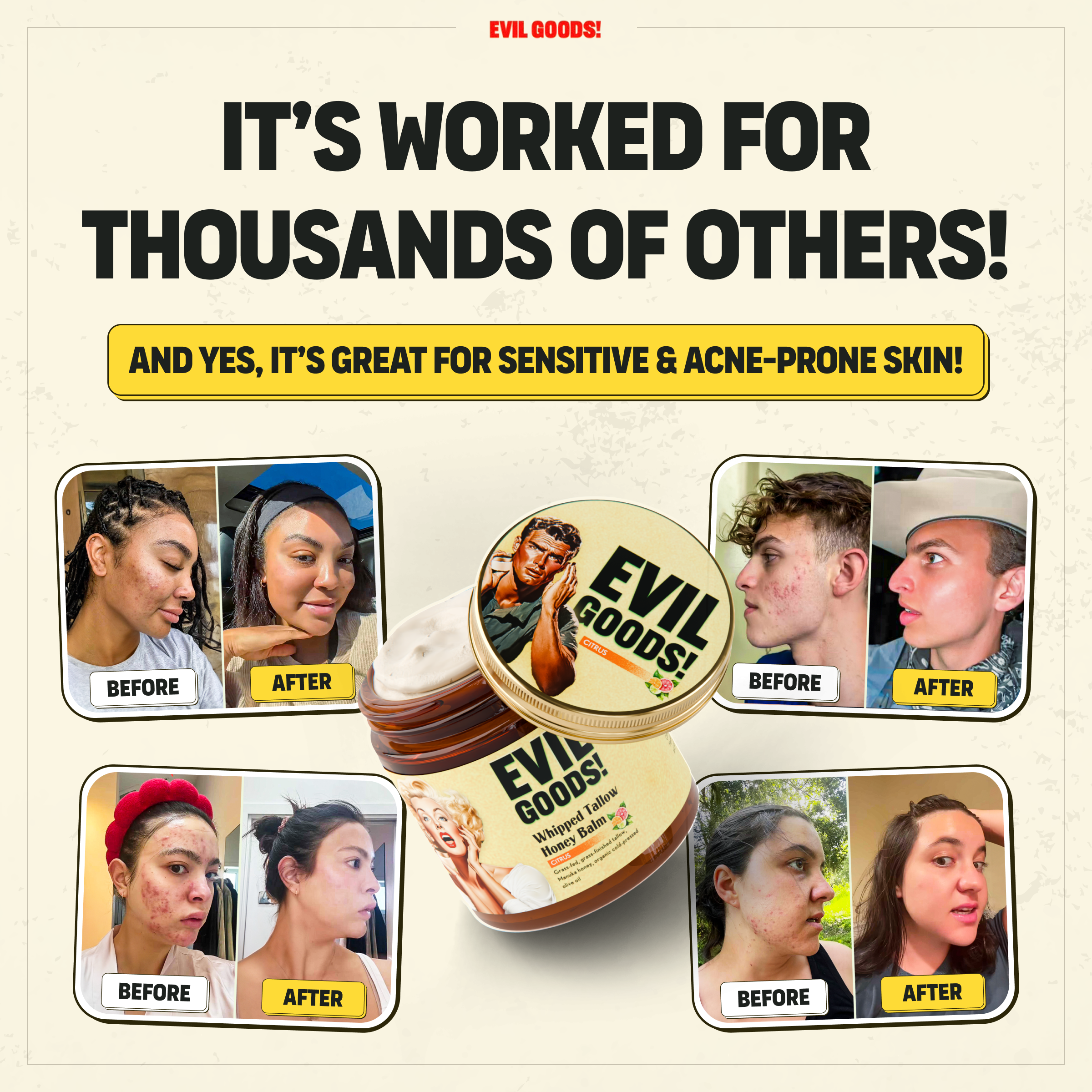 Whipped Tallow & Manuka Honey Moisturizer